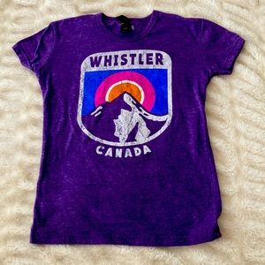 Purple Whistler Canada Shirt